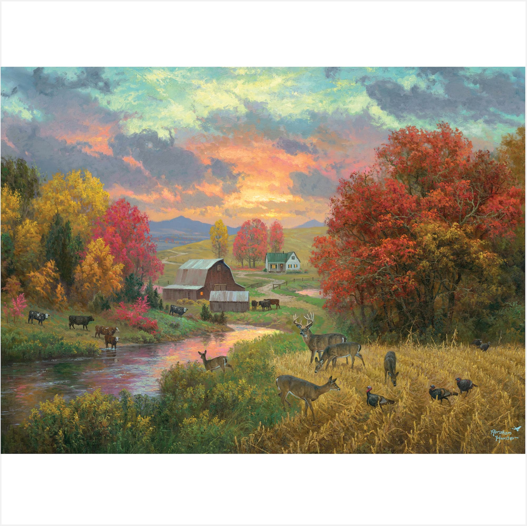 Assorted Abraham Hunter 1,000 Piece Jigsaw Puzzle, 1pc.